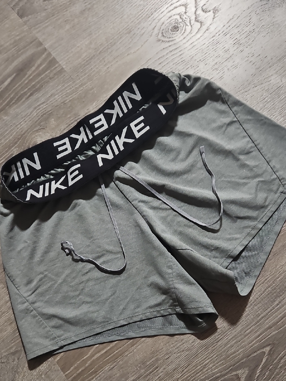 Nike Women's Gray Dri-FIT Attack Training Shorts - Size Medium